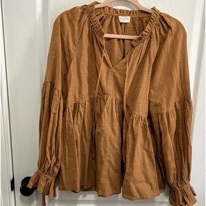 Haley and Co peasant style blouse size XL